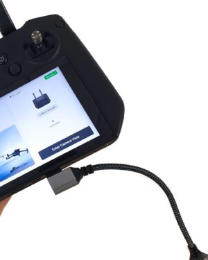 Alternative view of Кабель Адаптер mini-HDMI (3-Під Кутом Горизонтально Праворуч →Male) – HDMI (Прямий Female) 20 см для пультів з портами mini-HDMI (KT_00128)