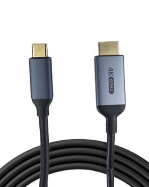 Кабель Type-C (прямий) – HDMI (прямий) Black/Silver 4K-60HZ довжиною 2,0 метра для пультів DJI RC 2 / Pro (KT-00232)