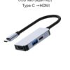 USB-хаб адаптер Type-C to HDMI з підтримкою Power Delivery Type-C / плюс USB 3.0 (КТ_00079)